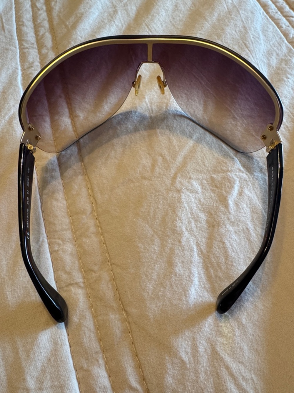 Marc by Marc Jacobs Purple Gradient Shield Sunglasses - Picture 3 of 5